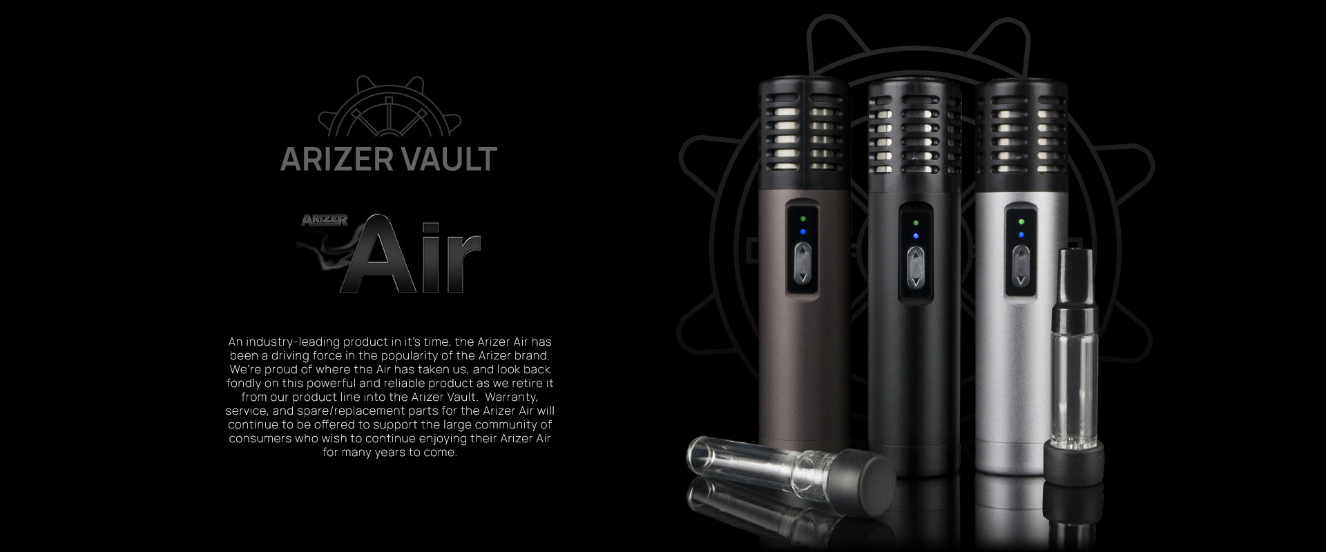 The Original Arizer Air Vault Header