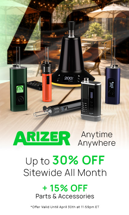 15-30% off at arizer all month