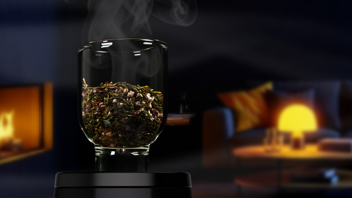 Discover volatilization—precision heat that releases botanical aroma without burning. Dial in V-Scale control for clean, consistent, refined output.